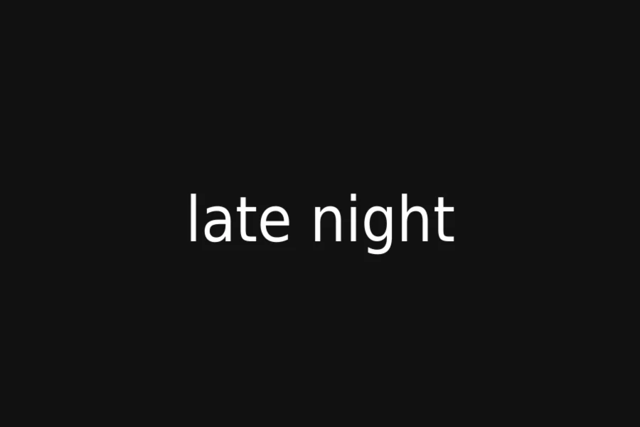 Late Night Brat-style design example