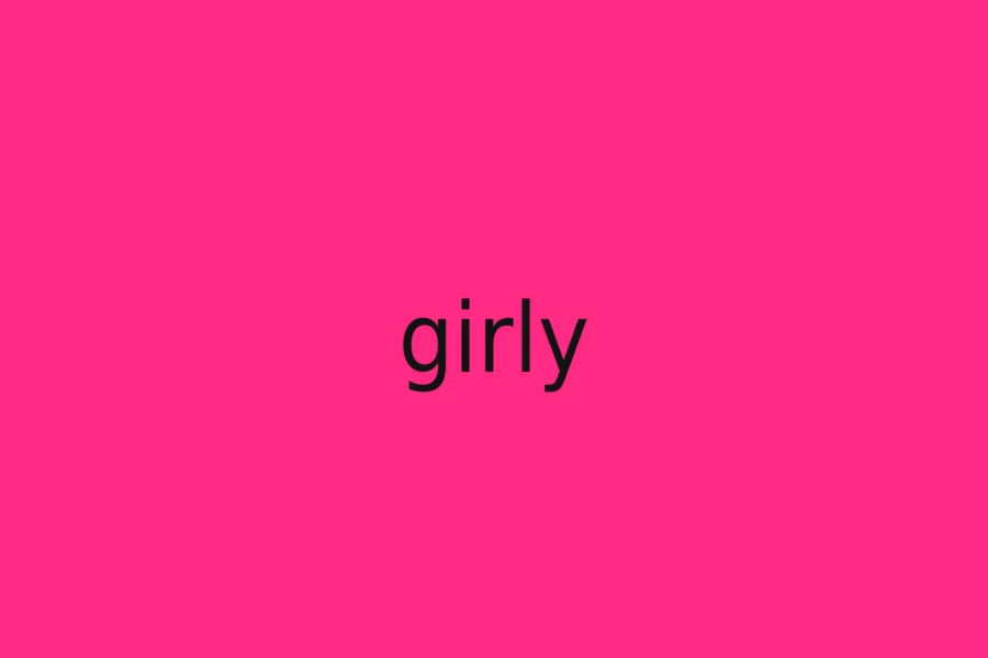 Girly Brat-style design example